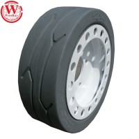 SUPERGRIP 12x4 5 Stud SOLID WHEEL AND TYRE TO SUIT SCISSOR LIFT