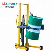 Material handling equipment factory directly sell geared oil drum lifter / stacker with 350kg loading capacity